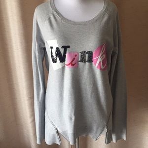 INC grey sweater